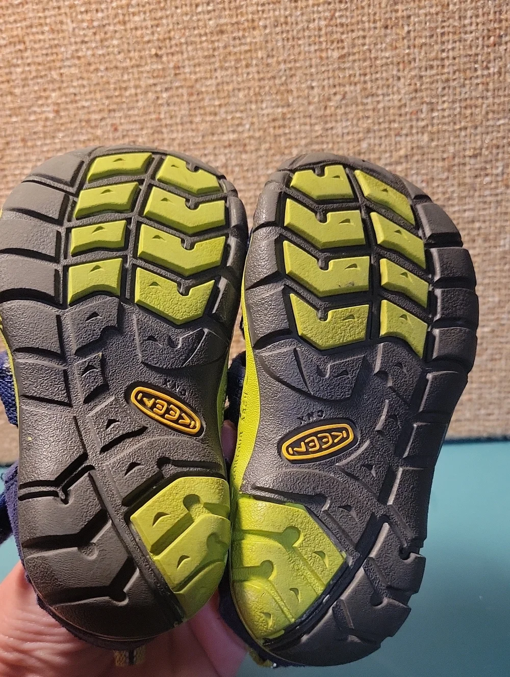 Keen Kids Navy and Yellow Outdoor Sandals Size 7 Kids